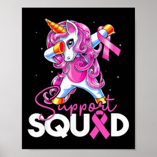 Affiche Soutien Squad Sensibilisation au cancer du sein Un