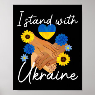 Affiche Soutien Ukraine Paix Unité Ukraine Espoir Sensibil