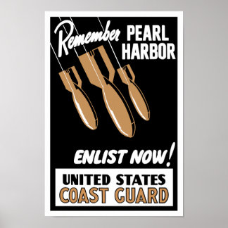 Affiche Souvenez-vous de Pearl Harbor Inscrivez-vous maint