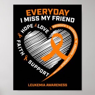 Affiche Souvenir Amour Mémoire De Mon Ami Leucémie Ts