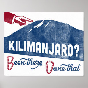 Affiche Souvenir d'alpinisme d'affiche de Kilimanjaro