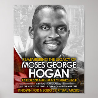 Affiche Souvenir de l'héritage de Moses Hogan