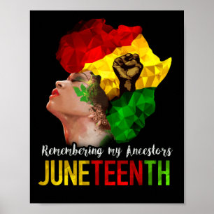 Affiche Souvenir de mes ancêtres Junetdix Black 1865