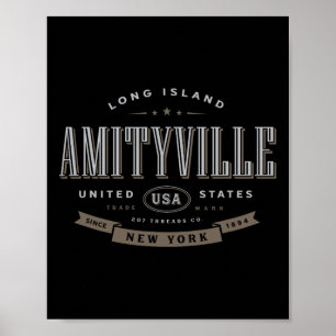 Affiche Souvenir de vacances à Amityville NY New York