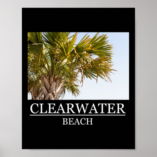 Affiche Souvenir de vacances à Clearwater Beach Floride po (Devant)