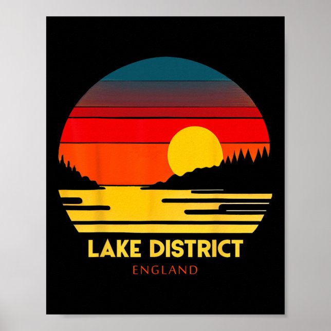 Affiche Souvenir de vacances dans le Lake District en Angl (Devant)