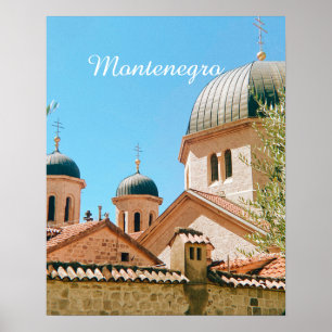 Affiche souvenir de voyage à Kotor, Monténégro
