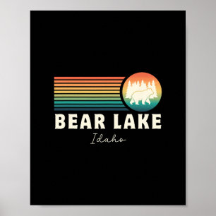 Affiche Souvenir de voyage vacances Bear Lake Idaho 