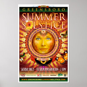 Affiche Souvenir du solstice d'été de Greensboro 2014