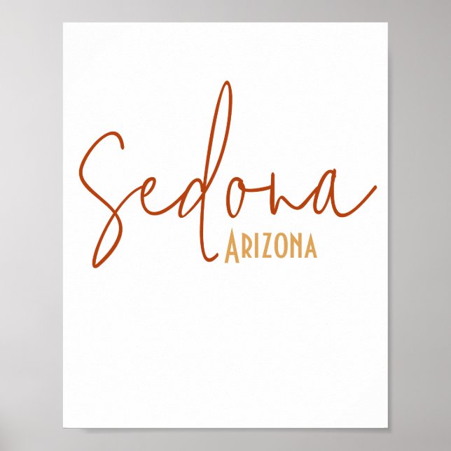 Affiche Souvenir Sedona Arizona (Devant)