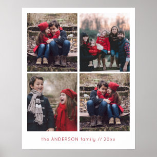 Affiche Souvenirs 4 Grille photo