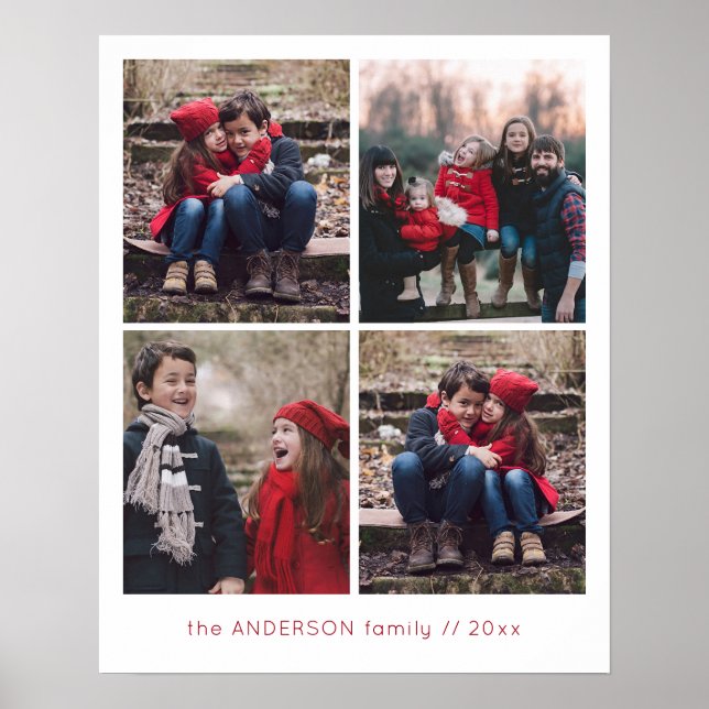 Affiche Souvenirs 4 Grille photo (Devant)