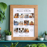 Affiche Souvenirs avec vous | 11 Garde-photos<br><div class="desc">Créez un doux souvenir de votre relation - mariage, fiançailles, anniversaire, lune de miel ou moment/fête spécial (Anniversaire, Saint Valentin, Noël etc.) avec cette photo-collage personnalisée. Onze de vos photos préférées disposées dans une grille moderne avec un devis mignon et votre choix de personnalisation. Ajoutez des légendes sous chaque photo...</div>
