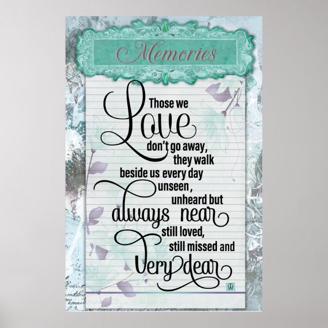 Affiche Souvenirs chérissants (Devant)