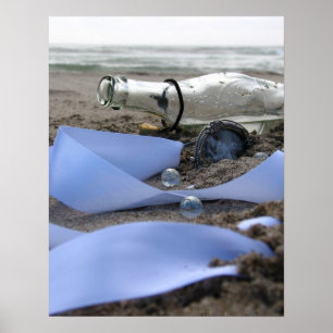Affiche Souvenirs dans une bouteille