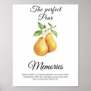Affiche Souvenirs de Fête des mariées avec la mariée