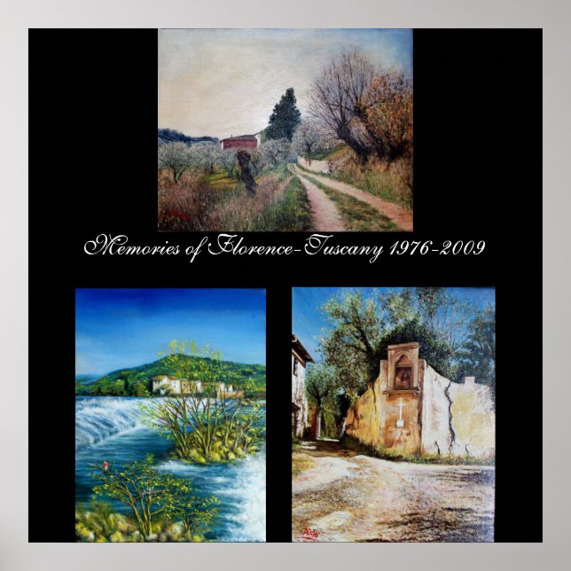 Affiche Souvenirs de Florence-Toscane (Devant)