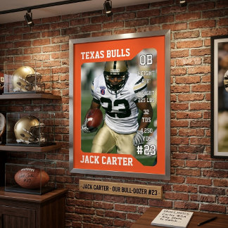 Affiche Souvenirs de football de dernière année sur mesure