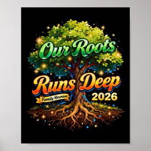 Affiche Souvenirs de la réunion de famille Roots Run Deep 