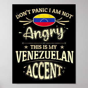 Affiche Souvenirs du drapeau du Venezuela pour les hommes