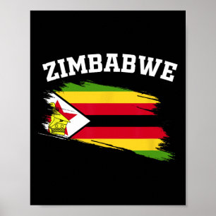Affiche Souvenirs du Zimbwe Harare Vacances Afrique C zimb
