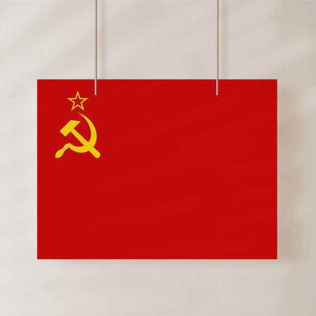 Affiche Soviet Union Flag, USSR, CCCP, Communism, Lenin (Créateur téléchargé)