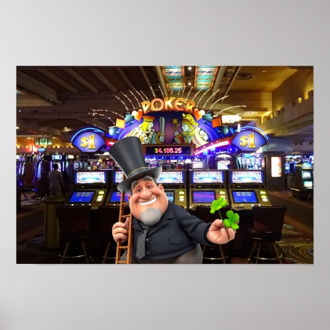 Affiche Soyez chanceux à Vegas. (Devant)