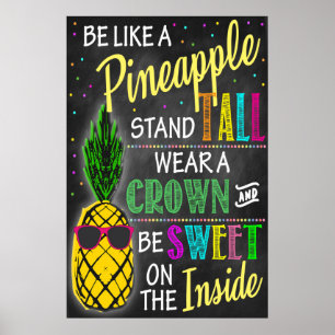 Affiche Soyez comme un ananas imprimable