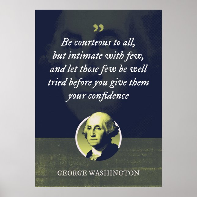 Affiche Soyez courtois envers tous, mais intime avec peu (Devant)