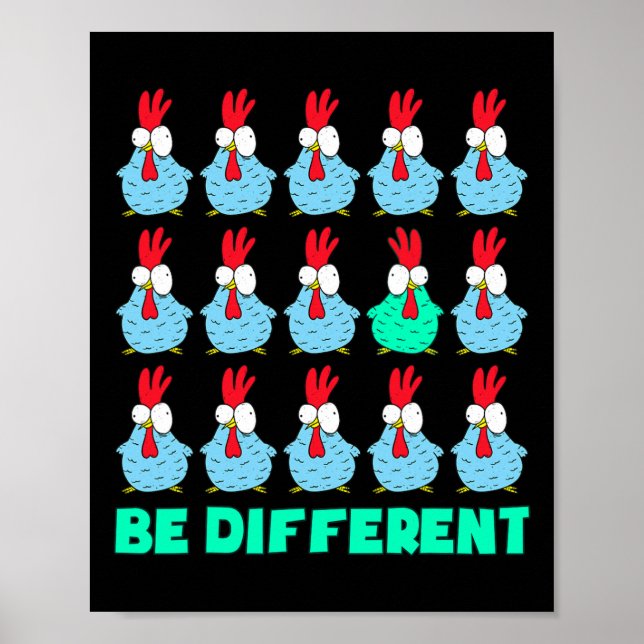 Affiche Soyez différent  (Devant)