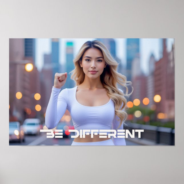 AFFICHE SOYEZ DIFFÉRENT -  (Devant)