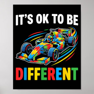 Affiche Soyez Différent Au Racing Car Awareness