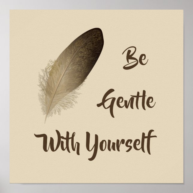 Affiche "Soyez doux avec vous" (Devant)