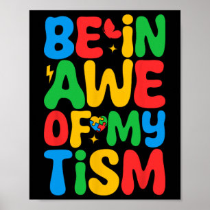 Affiche Soyez en admiration de mon tisme Mois de la sensib