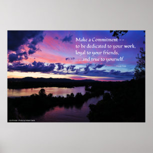 Affiche Soyez fidèle à vous-même...Inspirationnel