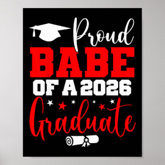 Affiche Soyez fier Senior 2026 d'une promotion de diplômé