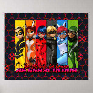 Affiche Soyez Fort, Soyez Courageux, Soyez Miraculeux