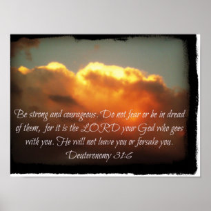 Affiche Soyez forts et courageux