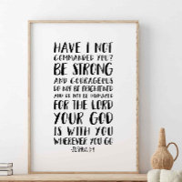 Soyez Forts Et Courageux, Joshua 1:9