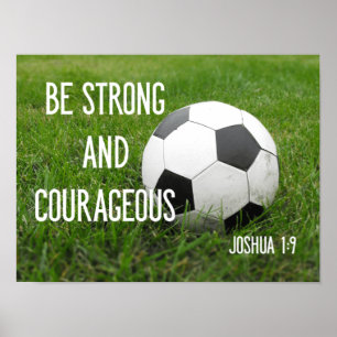 Affiche Soyez forts et courageux Sports de football
