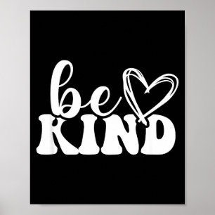 Affiche Soyez gentil amour minimaliste gentillesse positif