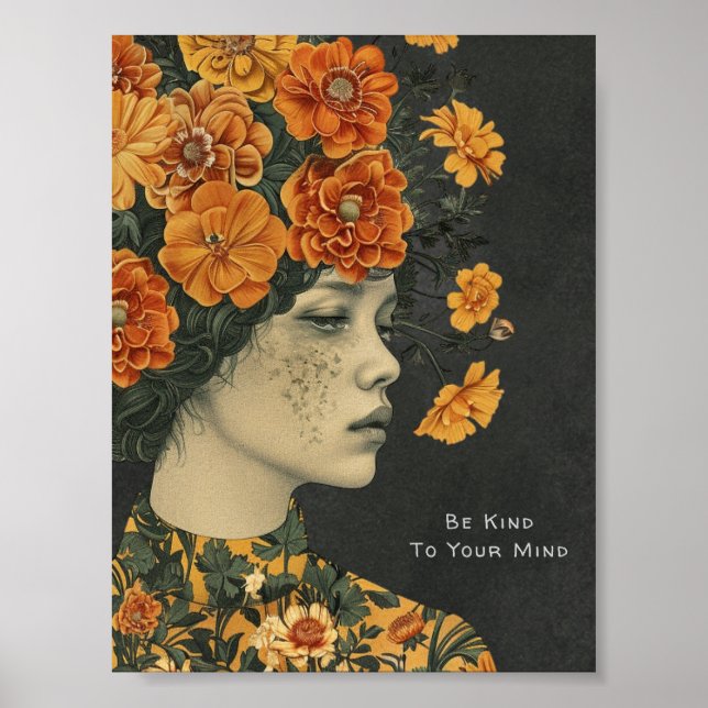 Affiche Soyez gentil avec votre esprit (Devant)