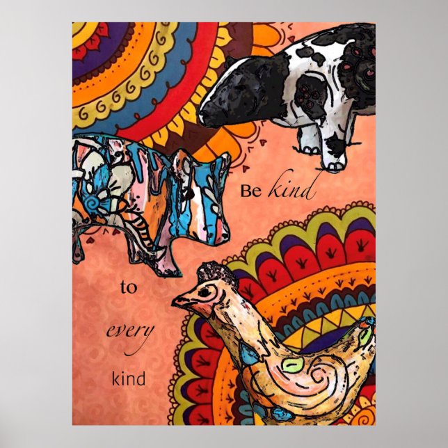 Affiche Soyez gentil envers toutes sortes de personnes (Devant)