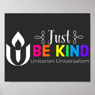 Affiche Soyez juste un Universalisme Unitaire