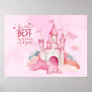 Affiche "Soyez la meilleure version de vous" Palace Rose C