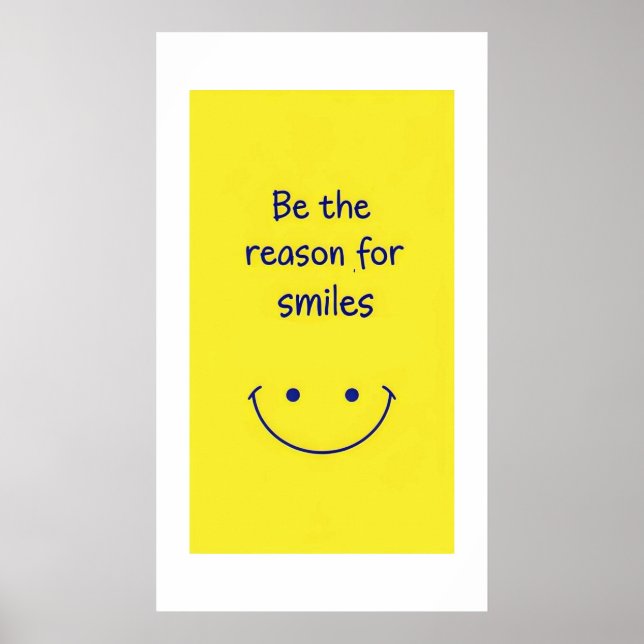 Affiche Soyez la raison de sourire Motivationnel (Devant)