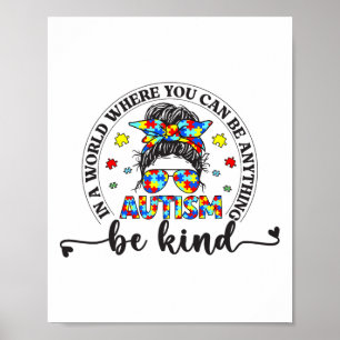 Affiche Soyez Sourds Bun Filles Enfants Sensibilisation su