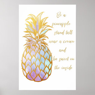 Affiche Soyez un ananas