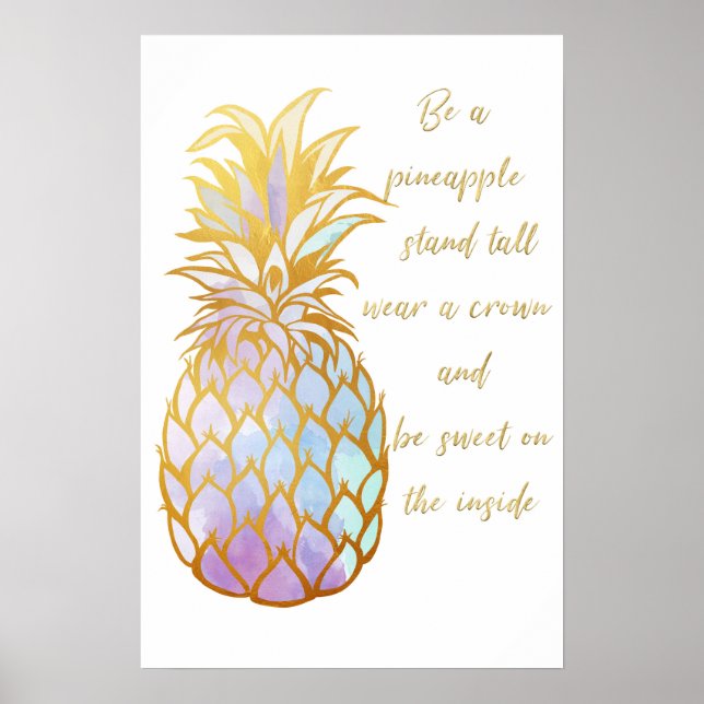 Affiche Soyez un ananas (Devant)