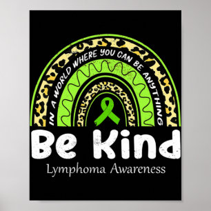 Affiche Soyez un Leopard Rainbow Non Hodgkin Lymphoma Awar